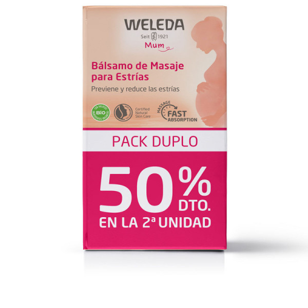 Bálsamo de massagem MUM para estrias pacote 2 x 150 ml