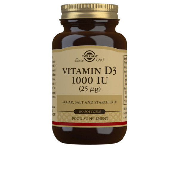 VITAMINA D3 1000 UI 25 µg cápsulas blandas 100 u