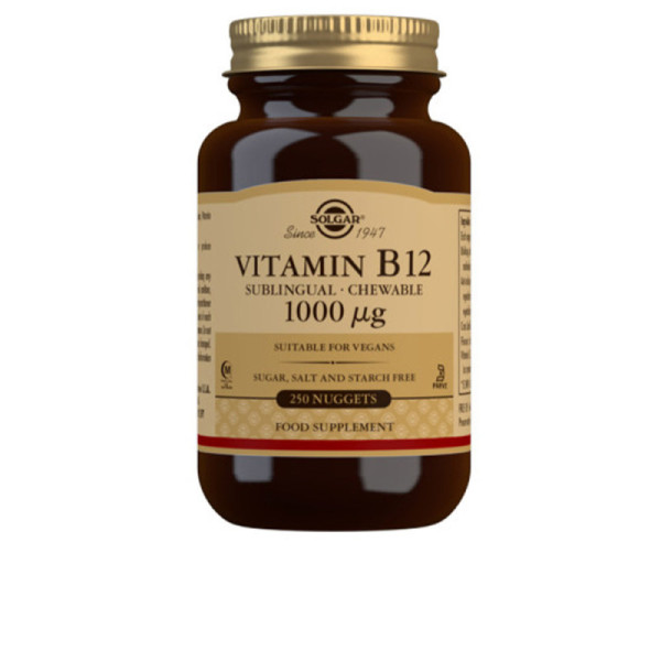 VITAMINA B12 1000 mcg. CIANOCOBALAMINA cápsulas mastic 250 u