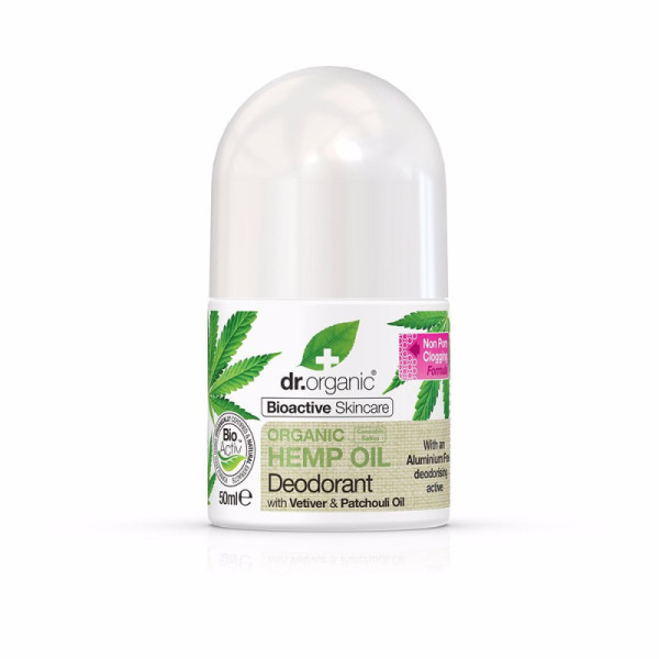 Desodorante roll-on de óleo de cânhamo BIOACTIVE ORGÂNICO 50 ml