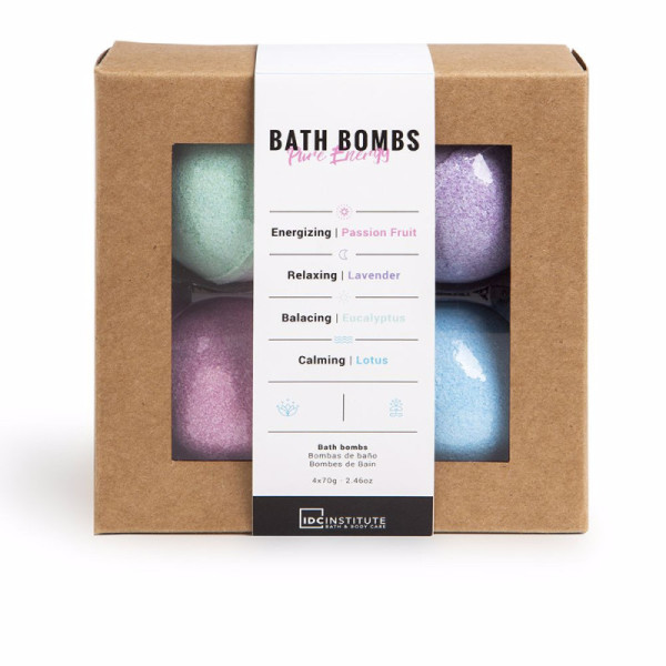 BATH BOMBS PURE ENERGY coffret 4 pz