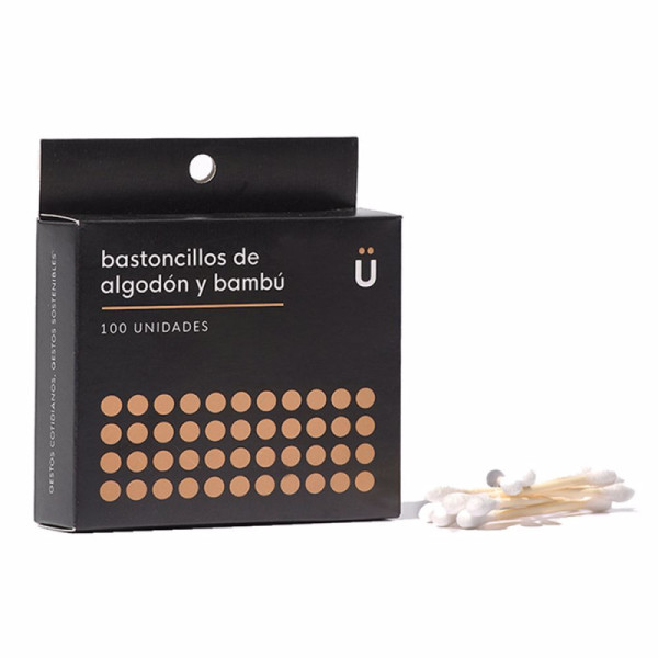 BASTONCILLOS de algodón orgánico 100 pz